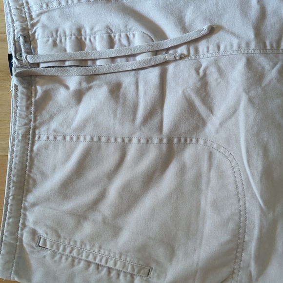 GAP Sz M Tan 100% Cotton Drawstring Waist Skirt with Four Pockets - Picture 2 of 3